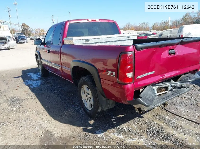 2006 Chevrolet Silverado 1500 Lt1 VIN: 2GCEK19B761112642 Lot: 40689164