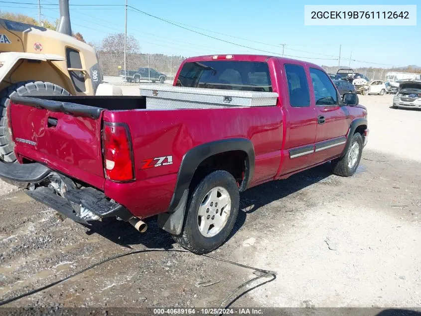 2006 Chevrolet Silverado 1500 Lt1 VIN: 2GCEK19B761112642 Lot: 40689164