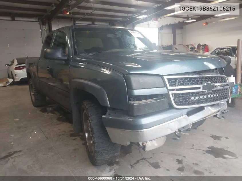 2006 Chevrolet Silverado 1500 Lt1 VIN: 1GCEK19B36Z106215 Lot: 40699968