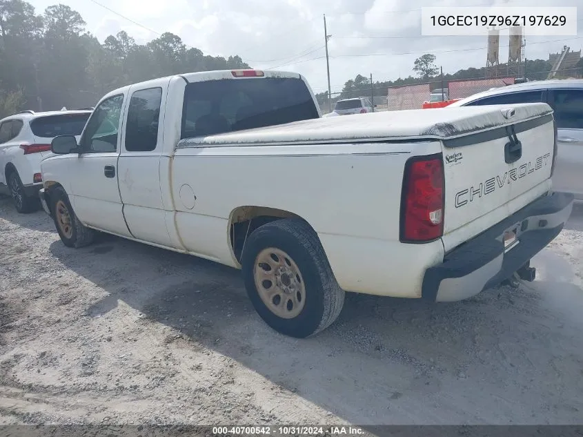 2006 Chevrolet Silverado 1500 Work Truck VIN: 1GCEC19Z96Z197629 Lot: 40700542