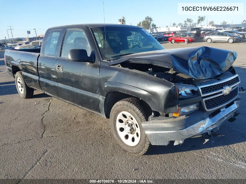 2006 Chevrolet Silverado 1500 Work Truck VIN: 1GCEC19V66E226671 Lot: 40708076