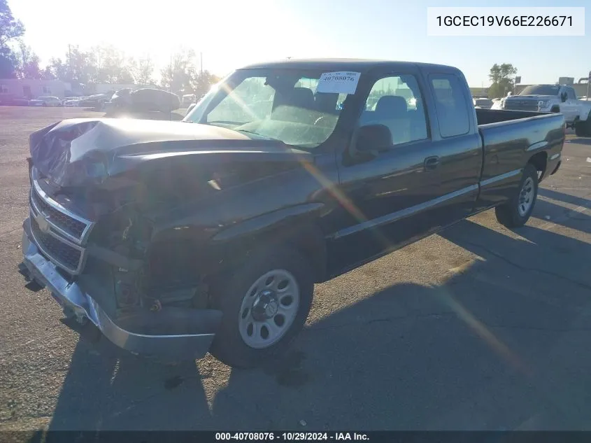 2006 Chevrolet Silverado 1500 Work Truck VIN: 1GCEC19V66E226671 Lot: 40708076