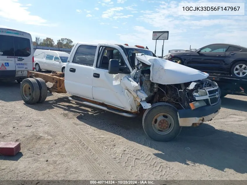 2006 Chevrolet Silverado 3500 Lt3 VIN: 1GCJK33D56F147967 Lot: 40714324