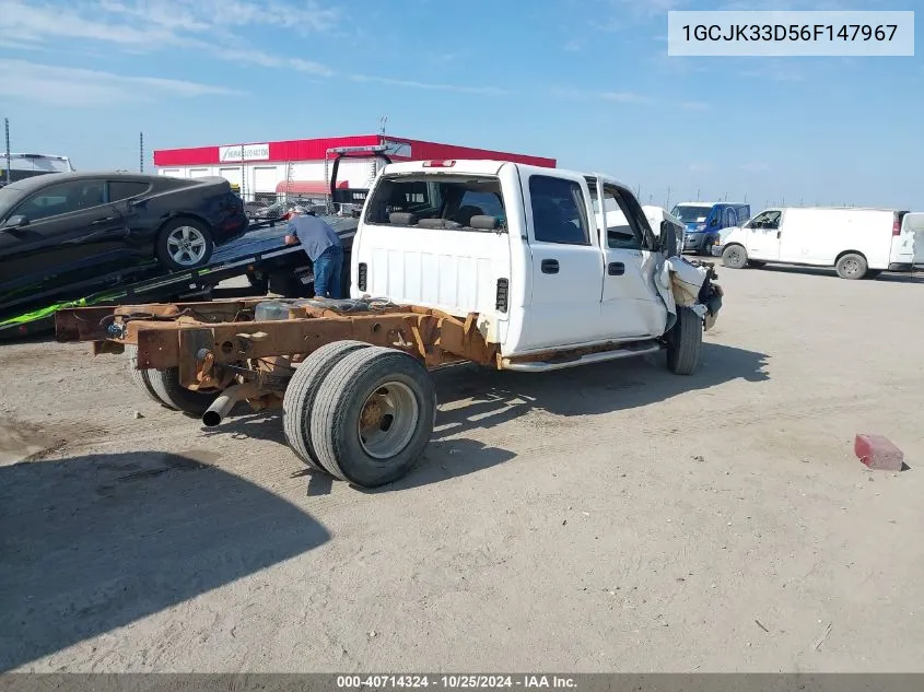 2006 Chevrolet Silverado 3500 Lt3 VIN: 1GCJK33D56F147967 Lot: 40714324