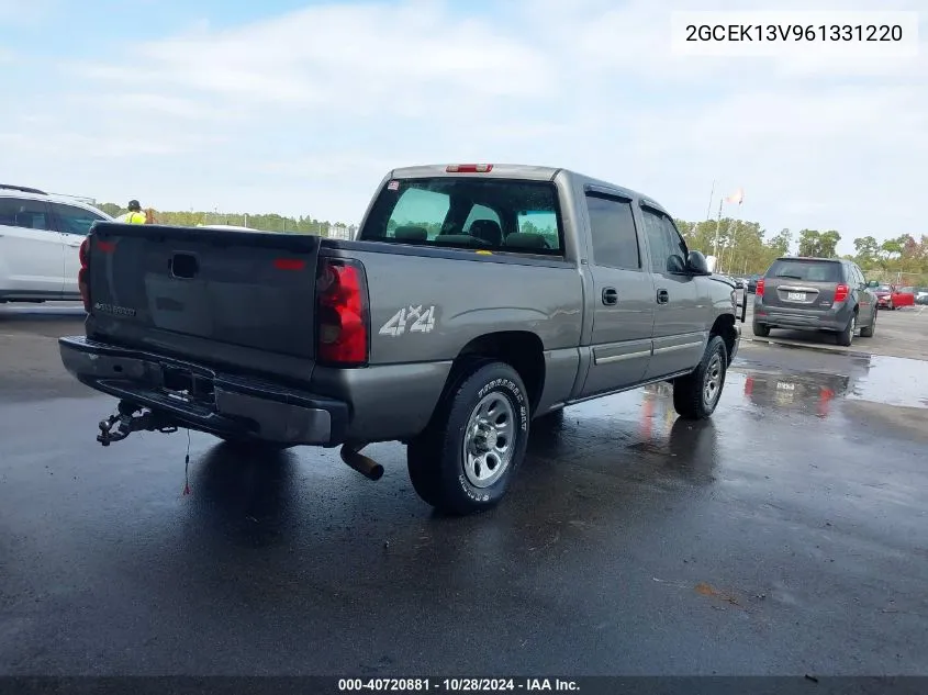 2006 Chevrolet Silverado 1500 Ls VIN: 2GCEK13V961331220 Lot: 40720881