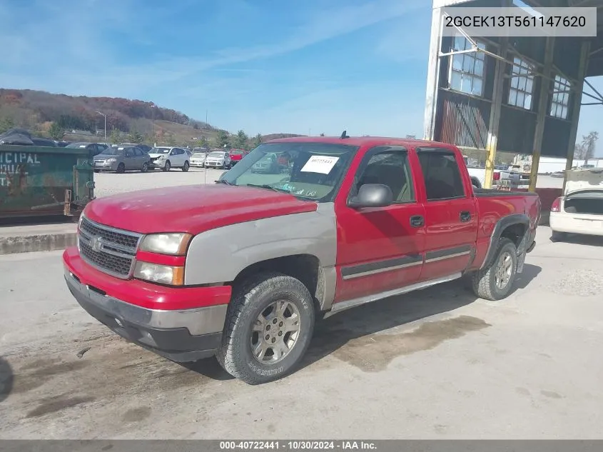 2006 Chevrolet Silverado 1500 Lt1 VIN: 2GCEK13T561147620 Lot: 40722441