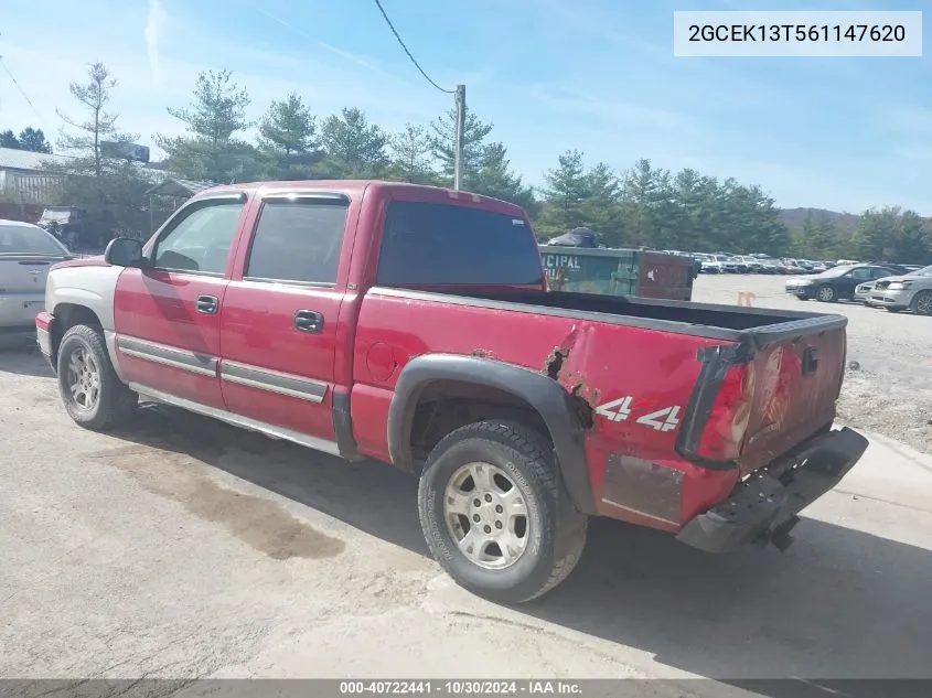 2006 Chevrolet Silverado 1500 Lt1 VIN: 2GCEK13T561147620 Lot: 40722441