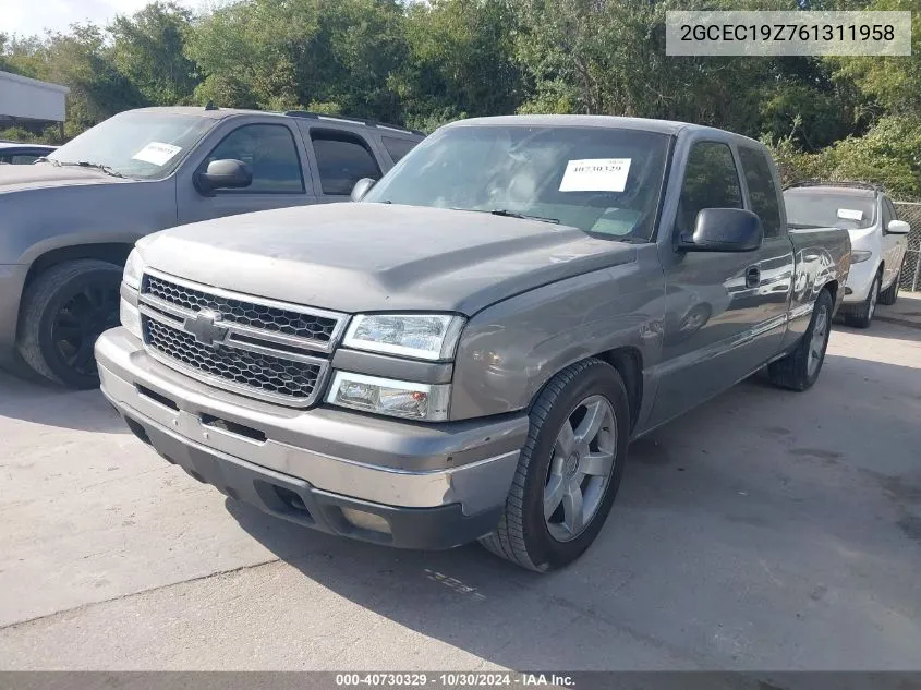 2006 Chevrolet Silverado 1500 Lt1 VIN: 2GCEC19Z761311958 Lot: 40730329