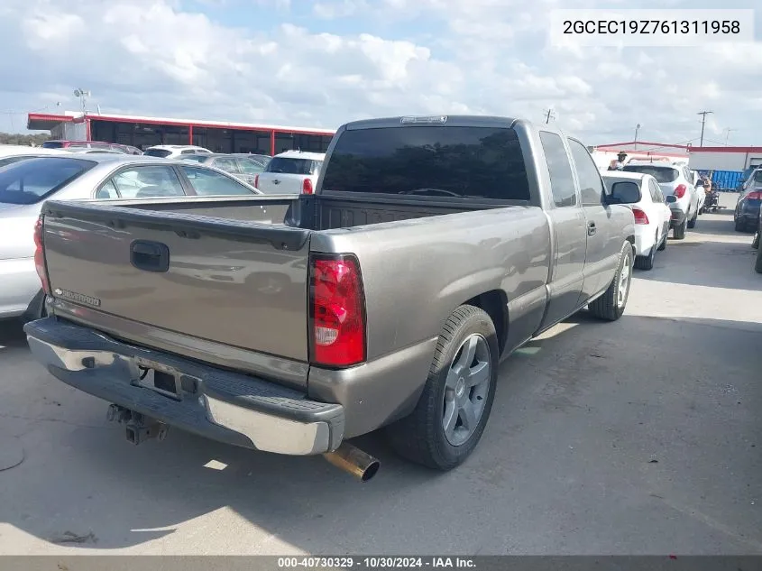 2006 Chevrolet Silverado 1500 Lt1 VIN: 2GCEC19Z761311958 Lot: 40730329