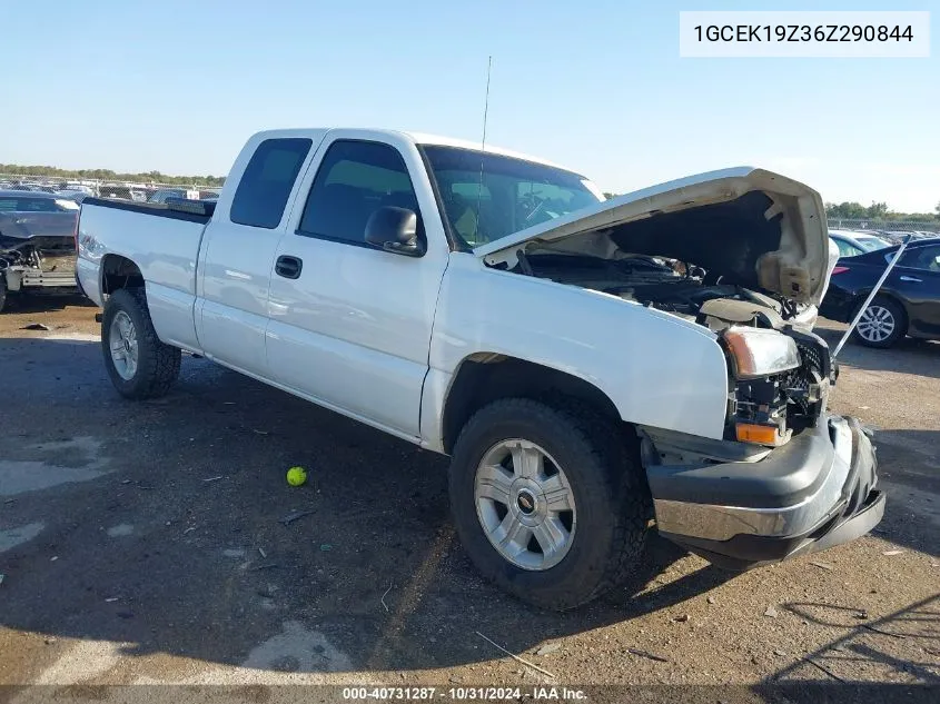 2006 Chevrolet Silverado 1500 Work Truck VIN: 1GCEK19Z36Z290844 Lot: 40731287