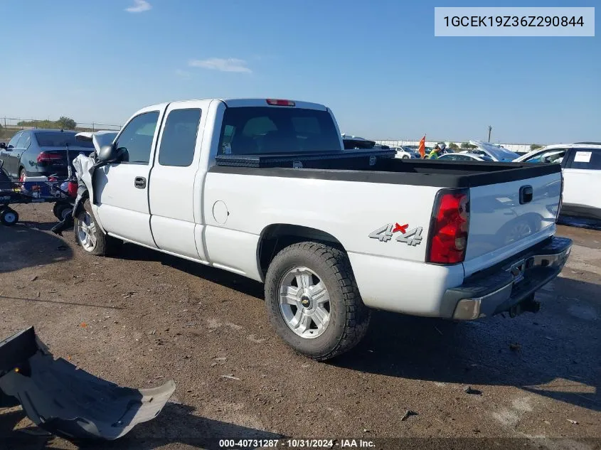 2006 Chevrolet Silverado 1500 Work Truck VIN: 1GCEK19Z36Z290844 Lot: 40731287