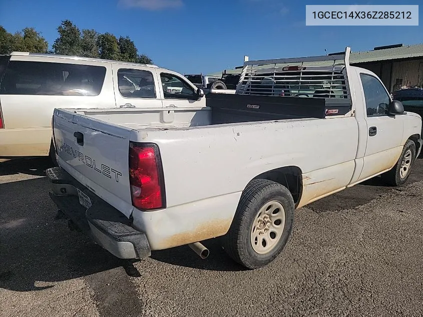 2006 Chevrolet Silverado 1500 Work Truck VIN: 1GCEC14X36Z285212 Lot: 40750098