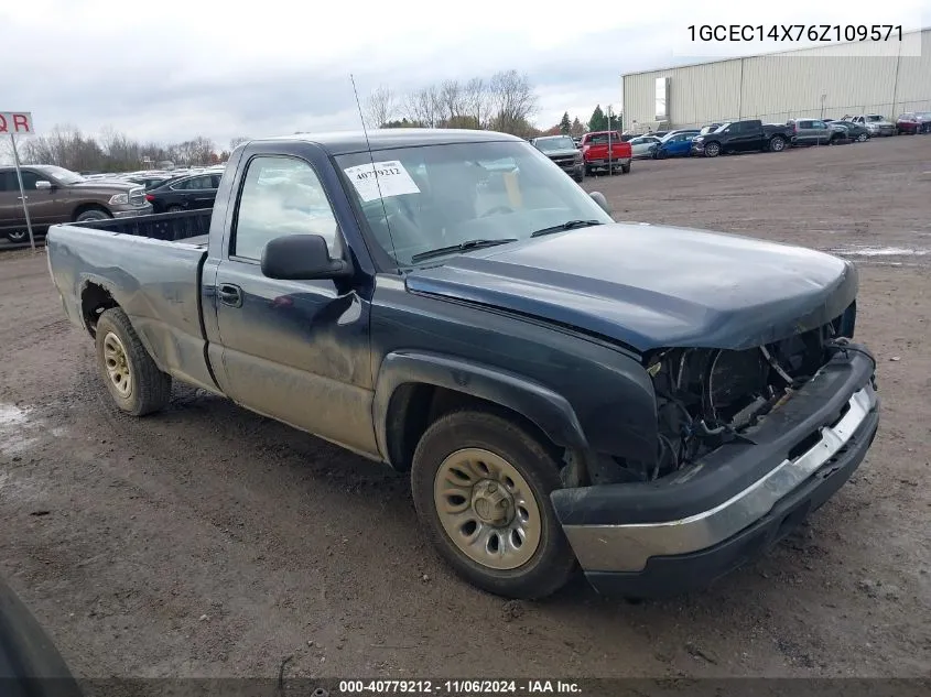 2006 Chevrolet Silverado 1500 Work Truck VIN: 1GCEC14X76Z109571 Lot: 40779212