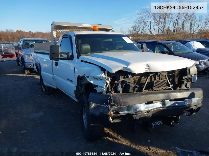 2006 Chevrolet Silverado 2500Hd Work Truck VIN: 1GCHK24U56E152857 Lot: 40785684