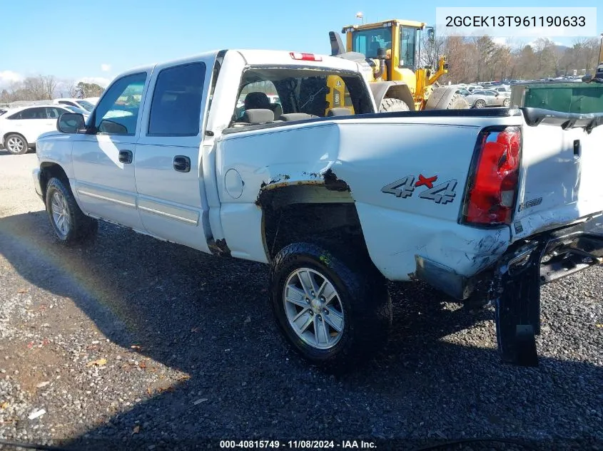 2006 Chevrolet Silverado 1500 Lt1 VIN: 2GCEK13T961190633 Lot: 40815749