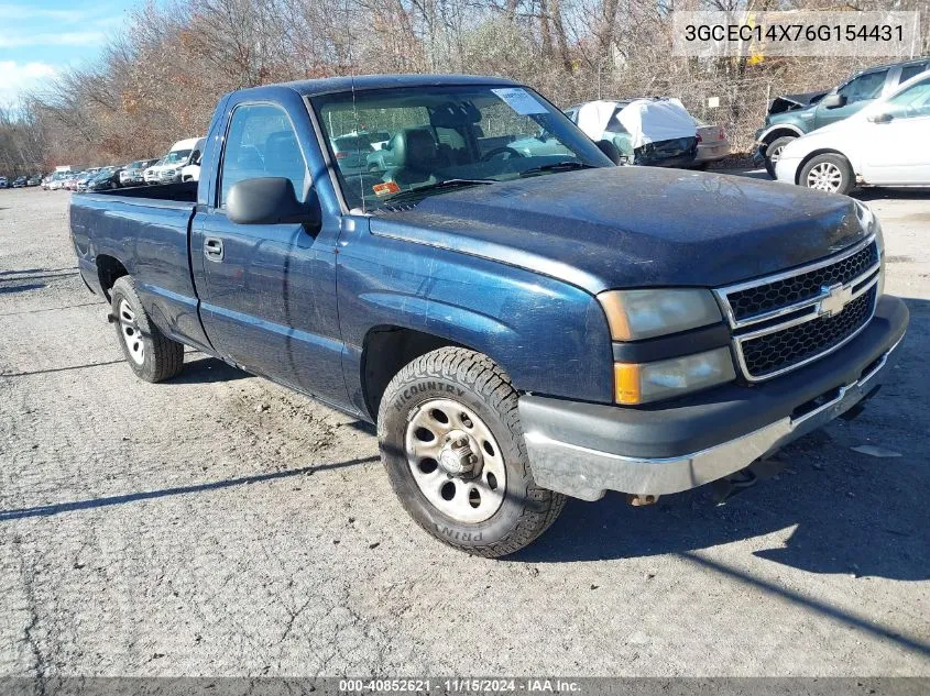 2006 Chevrolet Silverado 1500 Work Truck VIN: 3GCEC14X76G154431 Lot: 40852621