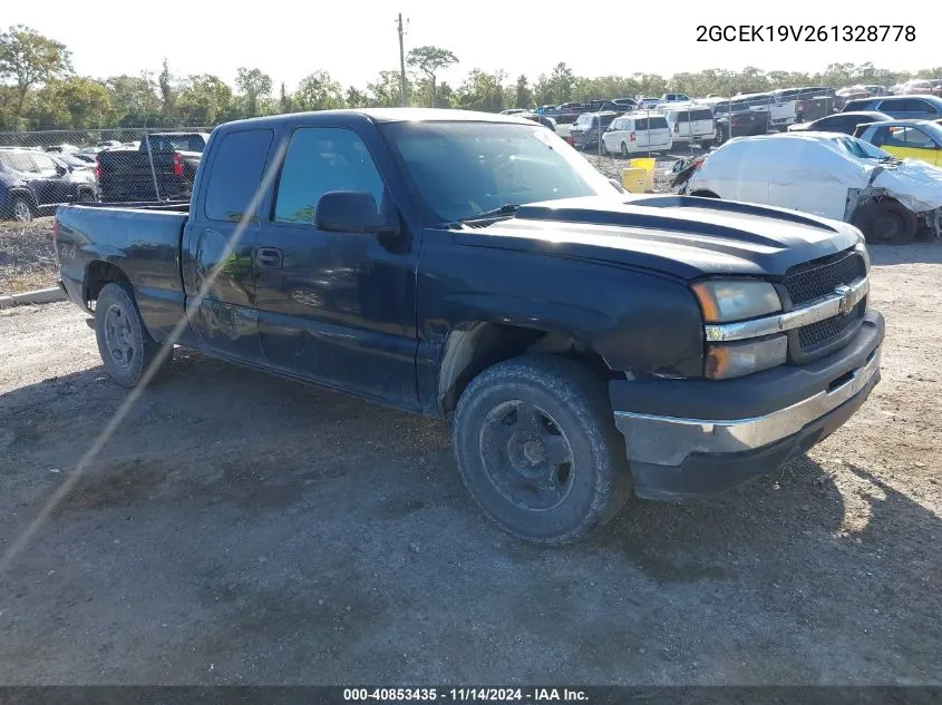 2006 Chevrolet Silverado 1500 Lt1 VIN: 2GCEK19V261328778 Lot: 40853435