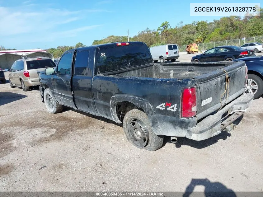 2006 Chevrolet Silverado 1500 Lt1 VIN: 2GCEK19V261328778 Lot: 40853435