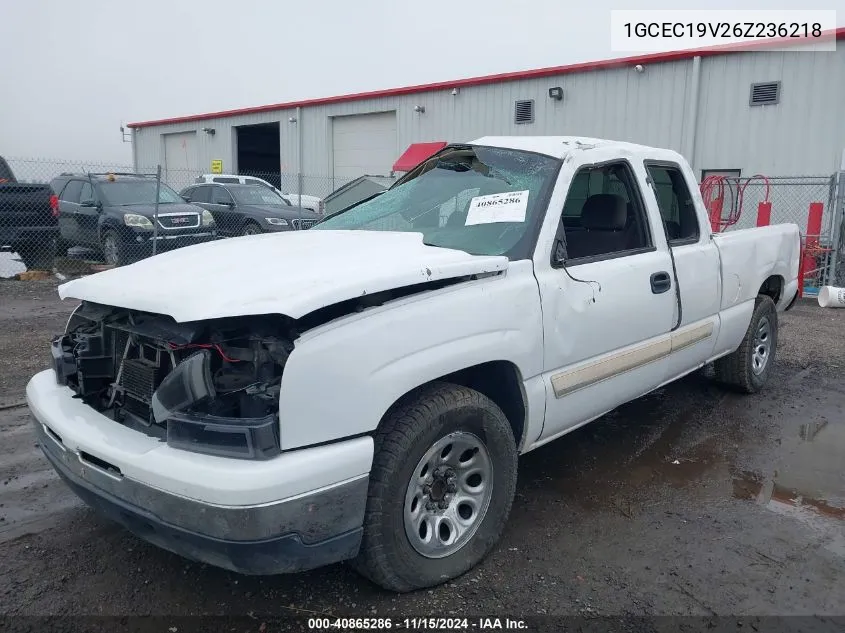 2006 Chevrolet Silverado 1500 Lt1 VIN: 1GCEC19V26Z236218 Lot: 40865286