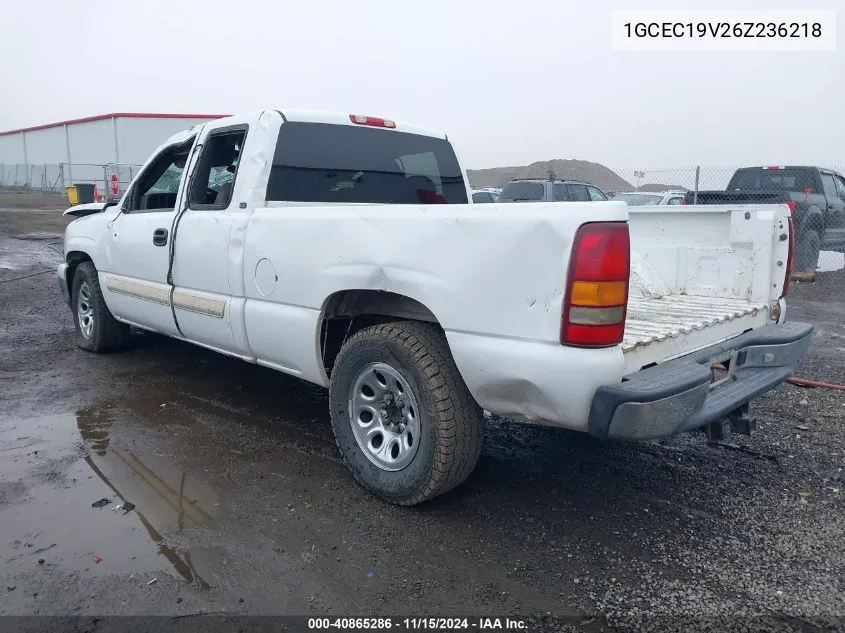 2006 Chevrolet Silverado 1500 Lt1 VIN: 1GCEC19V26Z236218 Lot: 40865286