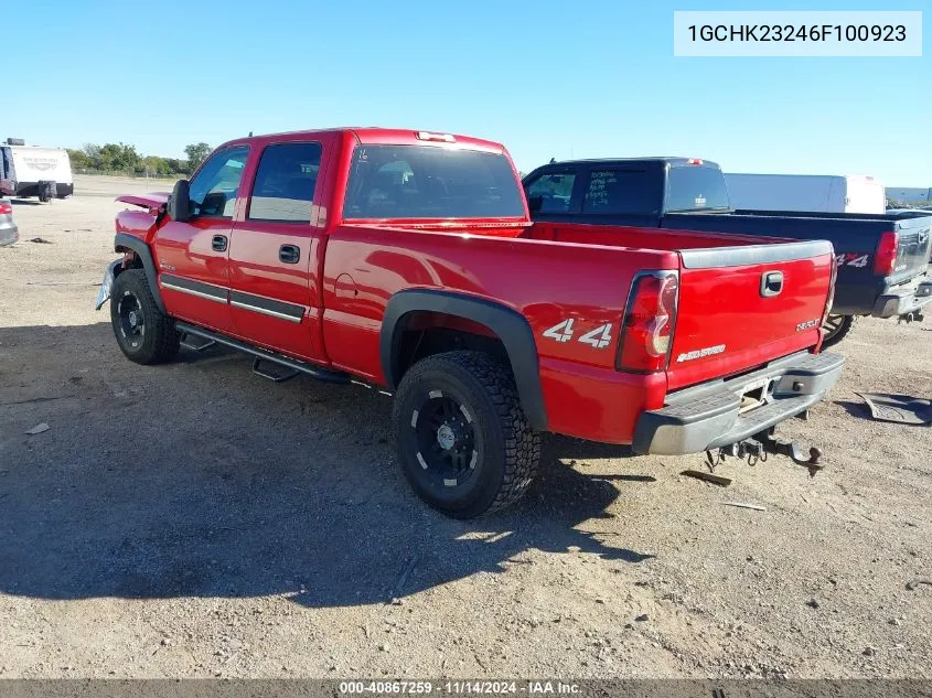 2006 Chevrolet Silverado 2500Hd Lt3 VIN: 1GCHK23246F100923 Lot: 40867259