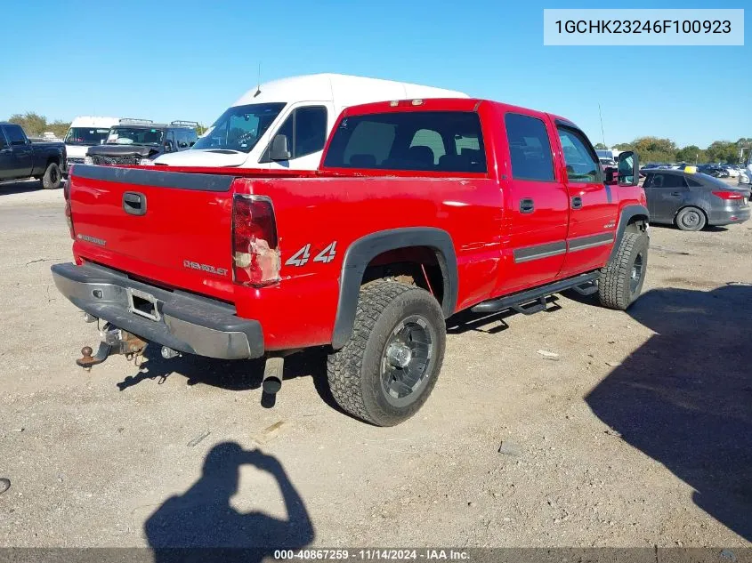 2006 Chevrolet Silverado 2500Hd Lt3 VIN: 1GCHK23246F100923 Lot: 40867259