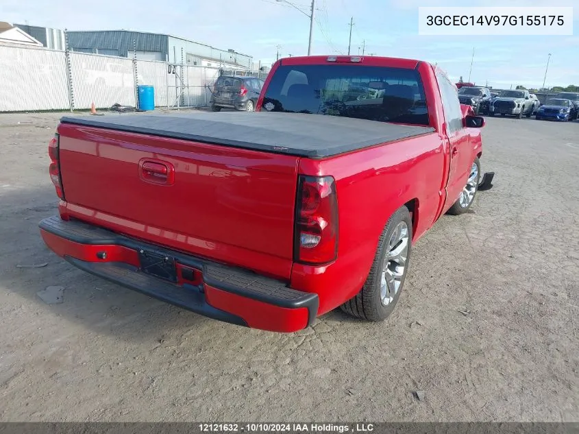 2007 Chevrolet Silverado C1500 Classic VIN: 3GCEC14V97G155175 Lot: 12121632