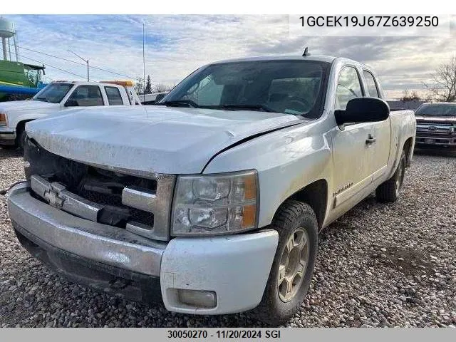 1GCEK19J67Z639250 2007 Chevrolet Silverado K1500