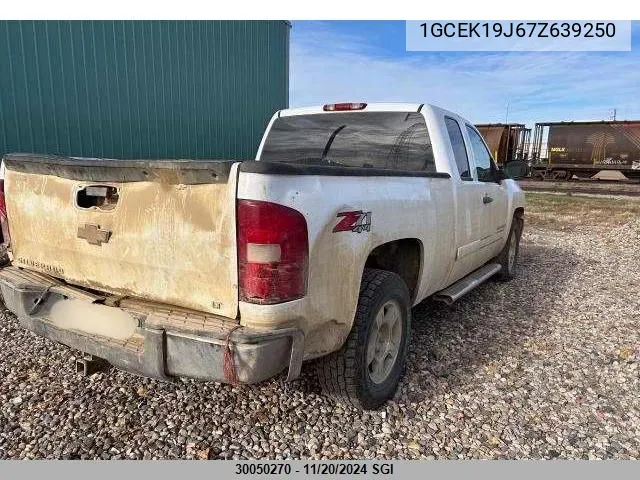 1GCEK19J67Z639250 2007 Chevrolet Silverado K1500