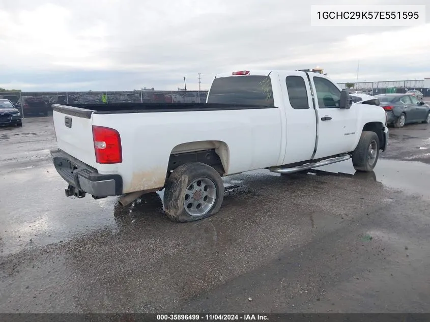 2007 Chevrolet Silverado 2500Hd Work Truck VIN: 1GCHC29K57E551595 Lot: 35896499