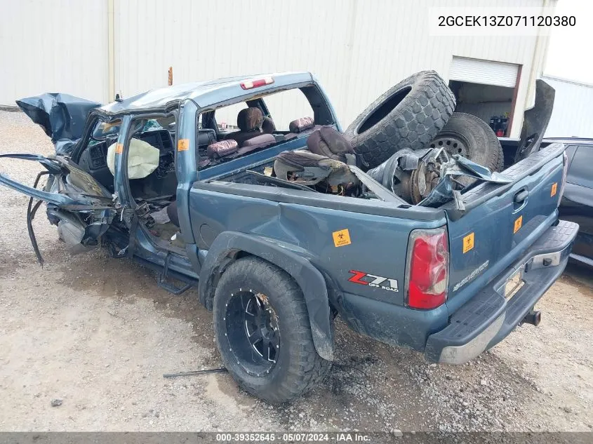 2007 Chevrolet Silverado 1500 Classic Lt2 VIN: 2GCEK13Z071120380 Lot: 39352645