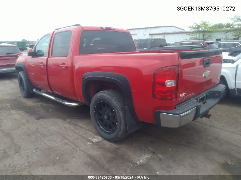 2007 Chevrolet Silverado 1500 Ltz VIN: 3GCEK13M37G510272 Lot: 39425733