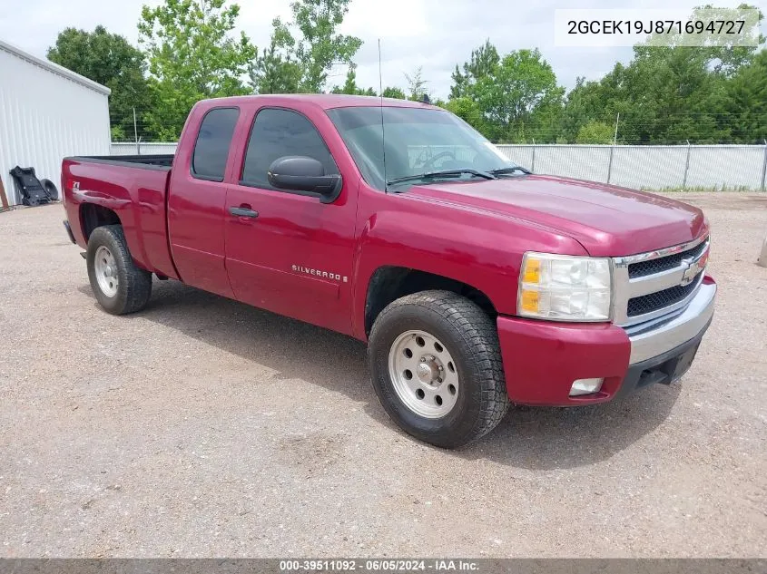 2GCEK19J871694727 2007 Chevrolet Silverado 1500 Lt1