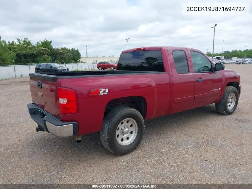 2007 Chevrolet Silverado 1500 Lt1 VIN: 2GCEK19J871694727 Lot: 39511092