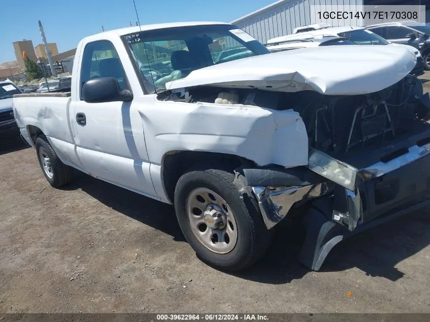 2007 Chevrolet Silverado 1500 Classic Work Truck VIN: 1GCEC14V17E170308 Lot: 39622964