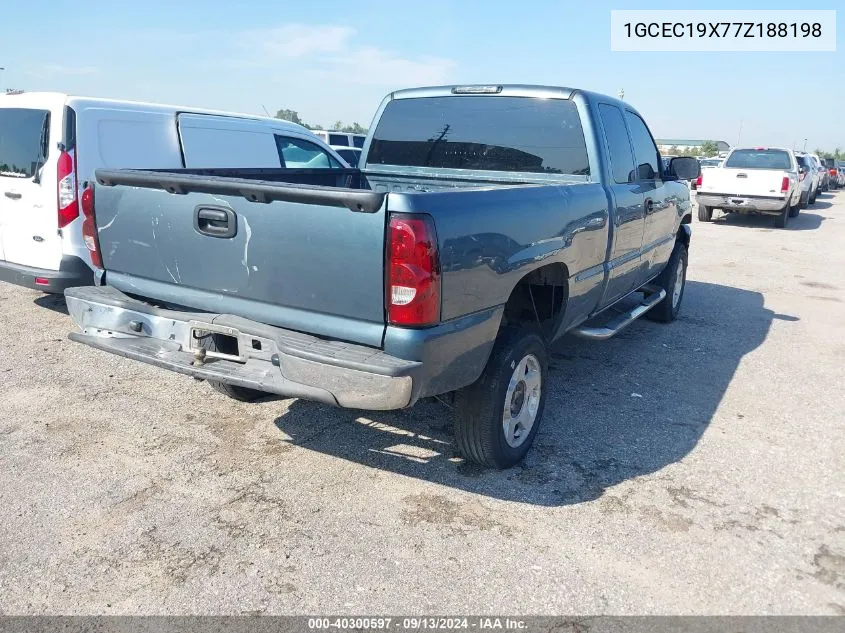 2007 Chevrolet Silverado 1500 Classic Lt1 VIN: 1GCEC19X77Z188198 Lot: 40300597