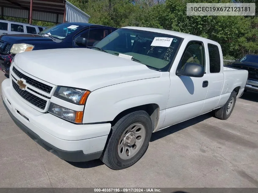 1GCEC19X67Z123181 2007 Chevrolet Silverado 1500 Classic Work Truck