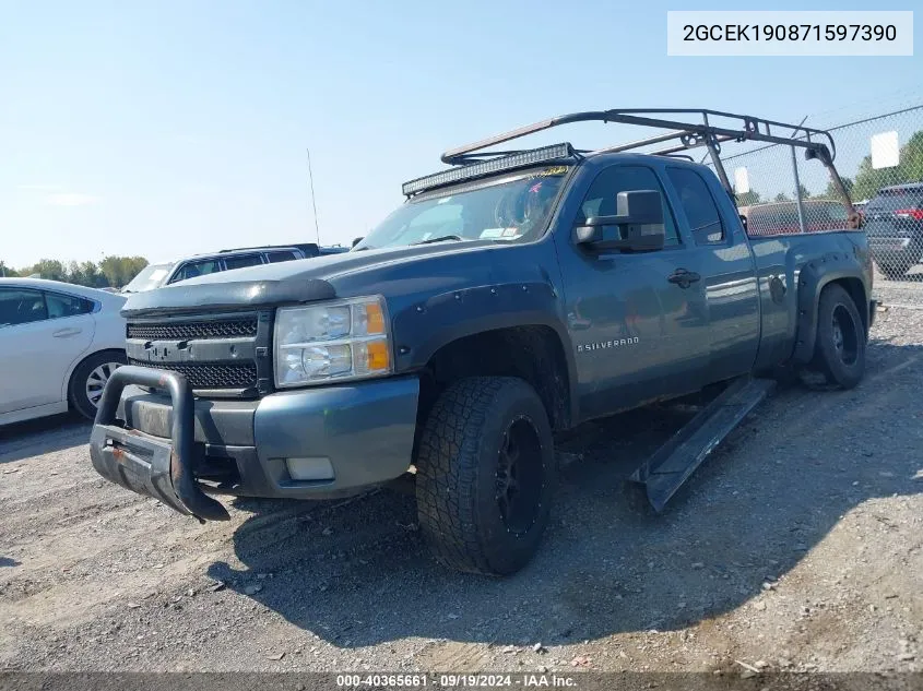 2007 Chevrolet Silverado 1500 Lt2 VIN: 2GCEK190871597390 Lot: 40365661