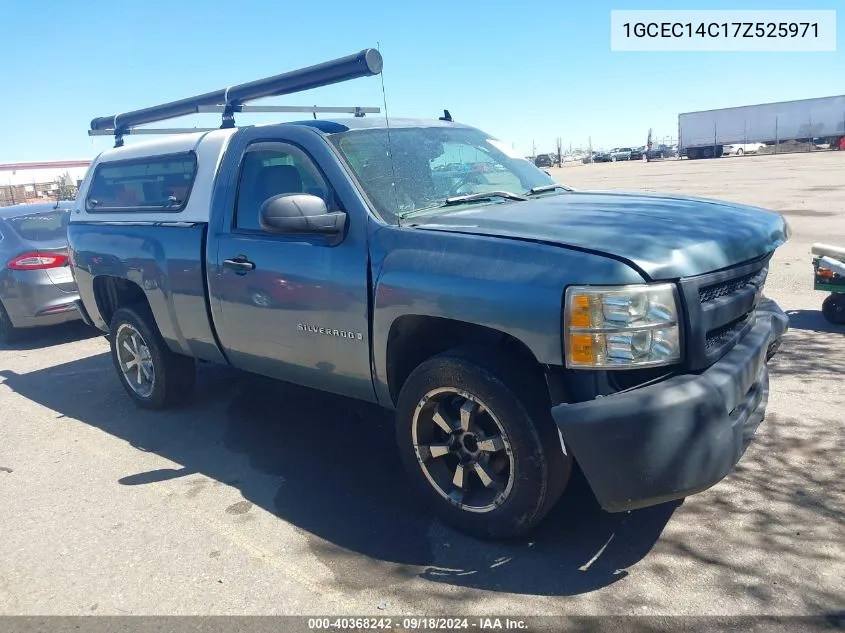 2007 Chevrolet Silverado 1500 Work Truck VIN: 1GCEC14C17Z525971 Lot: 40368242