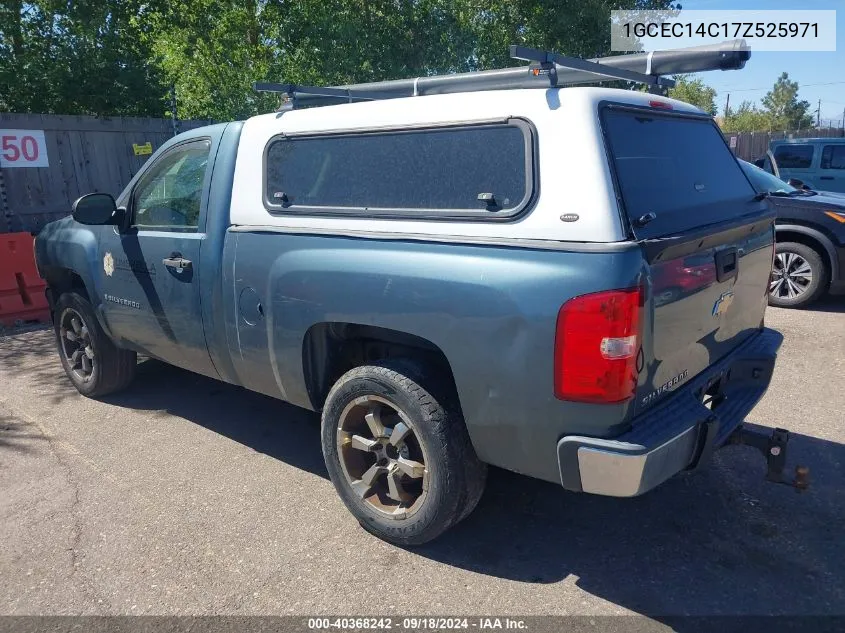 2007 Chevrolet Silverado 1500 Work Truck VIN: 1GCEC14C17Z525971 Lot: 40368242