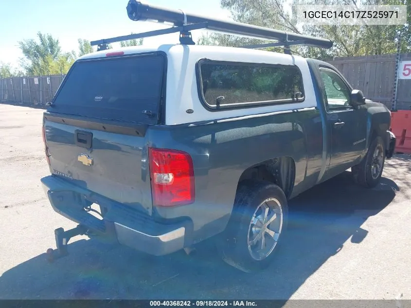 2007 Chevrolet Silverado 1500 Work Truck VIN: 1GCEC14C17Z525971 Lot: 40368242