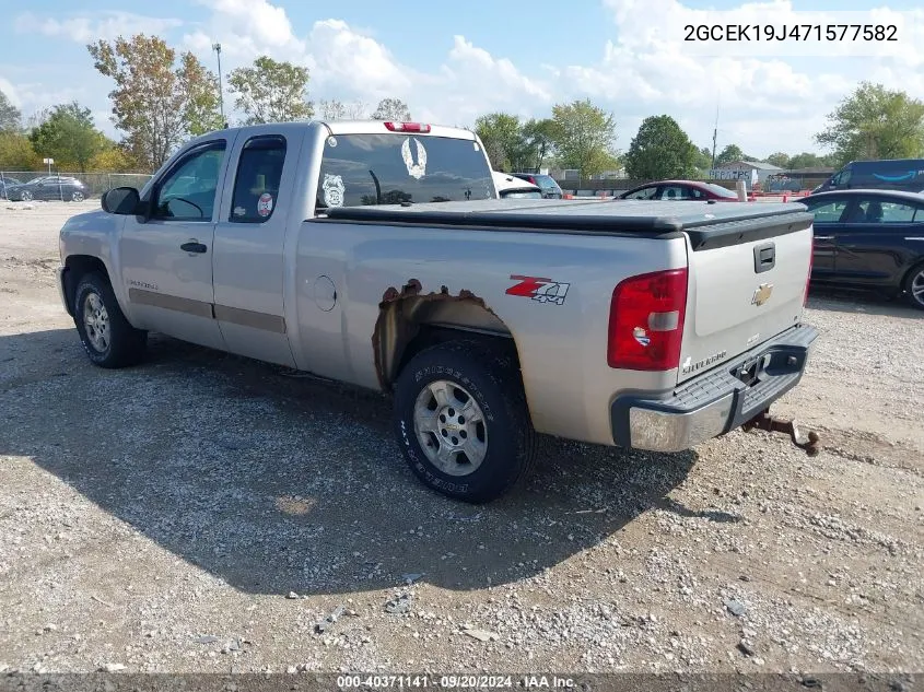 2GCEK19J471577582 2007 Chevrolet Silverado 1500 Lt1