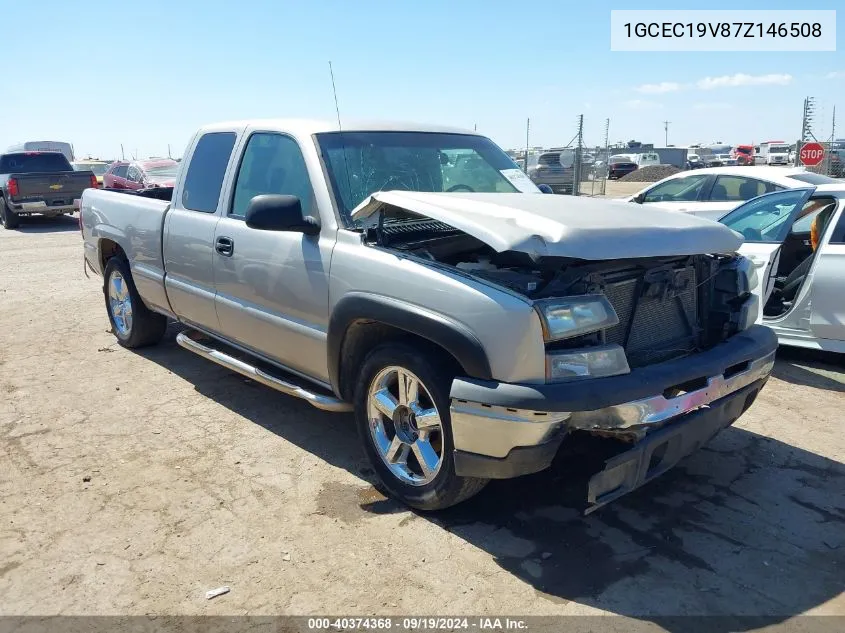 2007 Chevrolet Silverado 1500 Classic Ls/Lt1/Work Truck VIN: 1GCEC19V87Z146508 Lot: 40374368