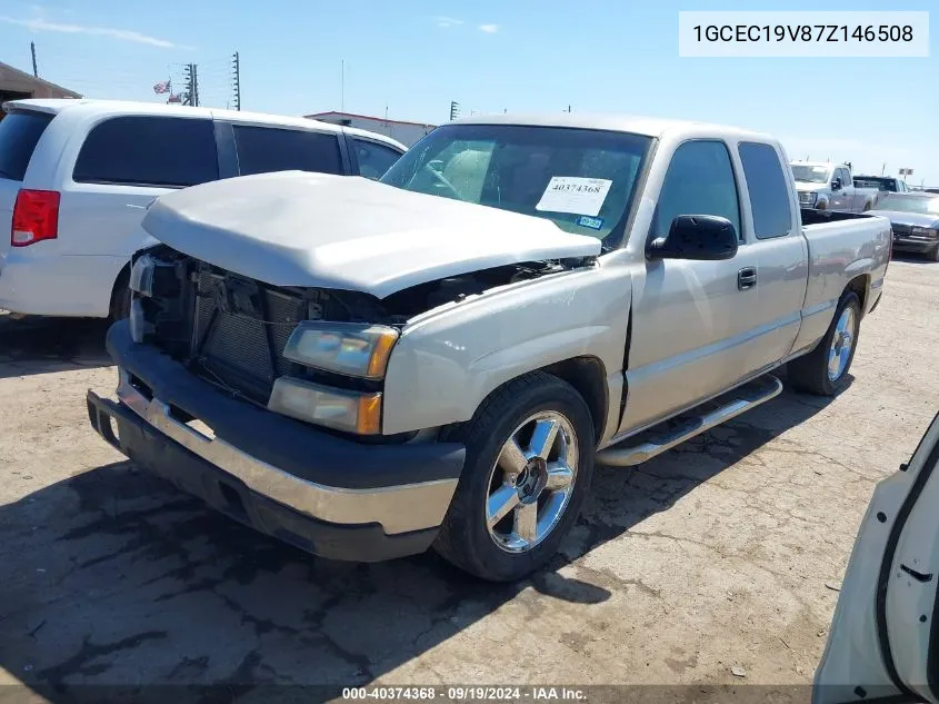 2007 Chevrolet Silverado 1500 Classic Ls/Lt1/Work Truck VIN: 1GCEC19V87Z146508 Lot: 40374368