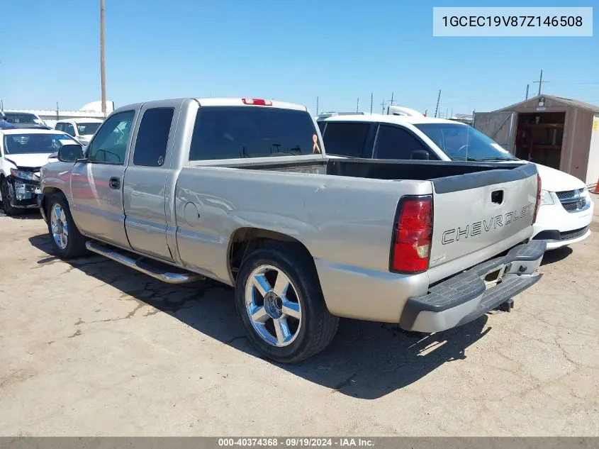 2007 Chevrolet Silverado 1500 Classic Ls/Lt1/Work Truck VIN: 1GCEC19V87Z146508 Lot: 40374368