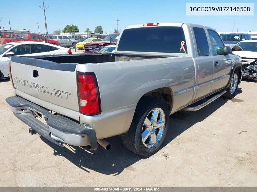 2007 Chevrolet Silverado 1500 Classic Ls/Lt1/Work Truck VIN: 1GCEC19V87Z146508 Lot: 40374368