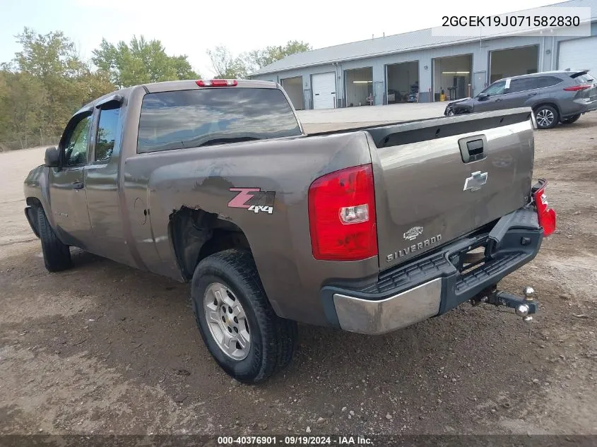 2007 Chevrolet Silverado 1500 Lt2 VIN: 2GCEK19J071582830 Lot: 40376901