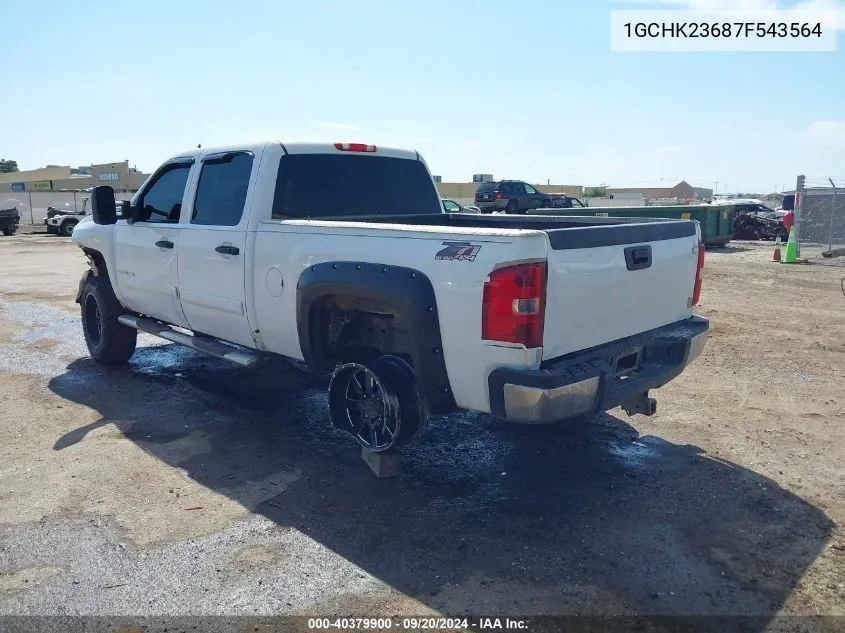 1GCHK23687F543564 2007 Chevrolet Silverado 2500Hd Lt1