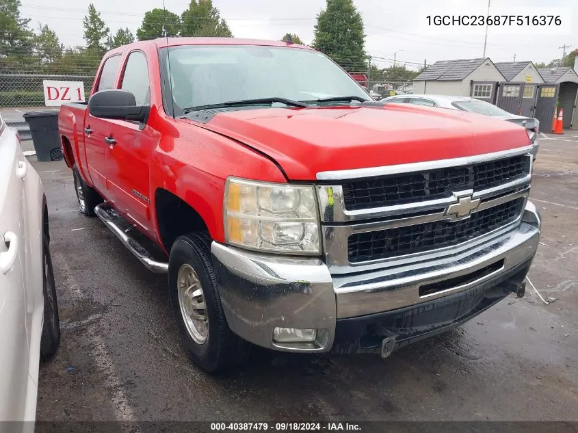 2007 Chevrolet Silverado 2500Hd Lt1 VIN: 1GCHC23687F516376 Lot: 40387479