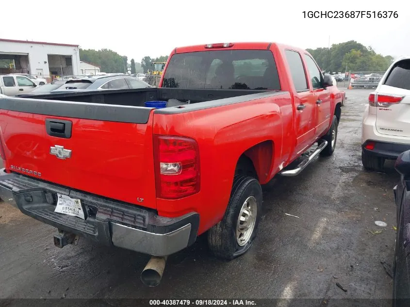 2007 Chevrolet Silverado 2500Hd Lt1 VIN: 1GCHC23687F516376 Lot: 40387479